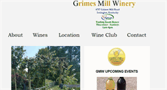 Desktop Screenshot of grimesmillwinery.com